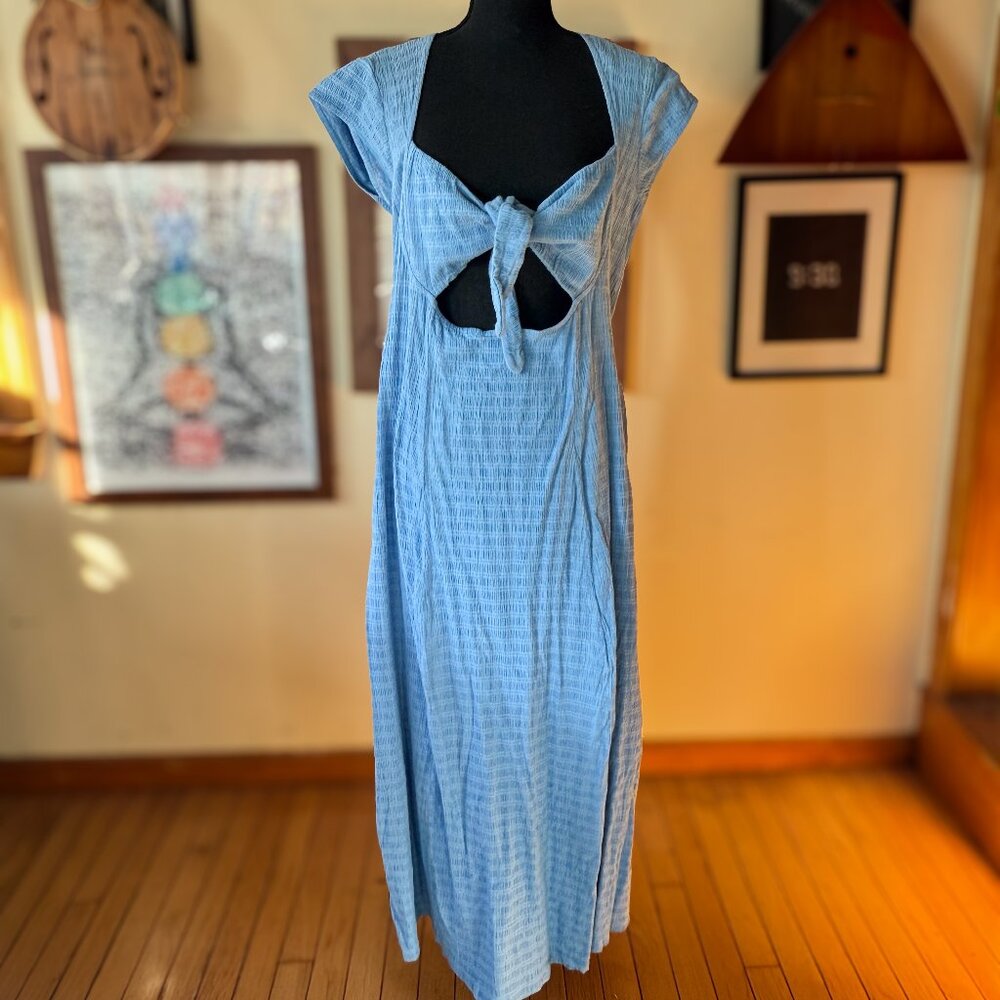 Free People Blue Midi Dress